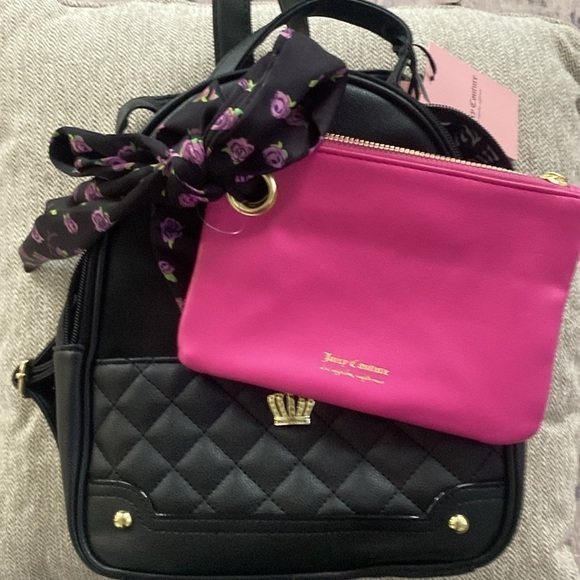 Juicy Couture backpack purse, black crown royal  ( A -  17 ) main image 8
